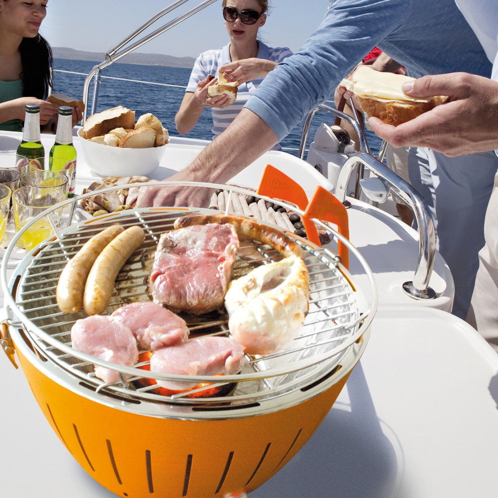 Lotus bbq grill is safe enough to have on a boat trip