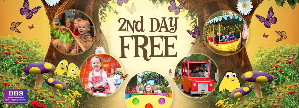 Alton towers, get your 2nd day free with this special offer