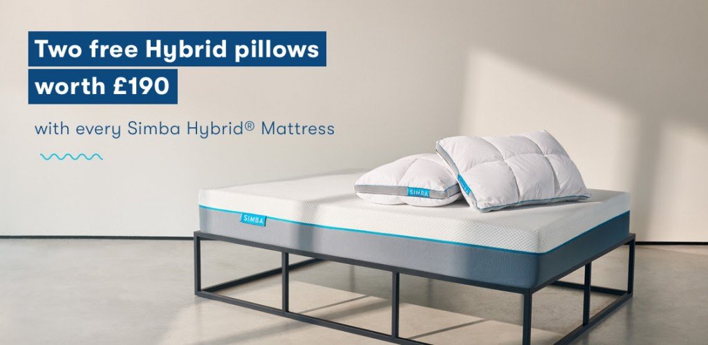 Simba sleep - two free pillows with every mattress
