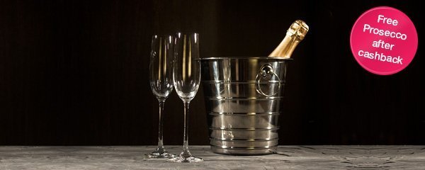 Free prosecco after cashback