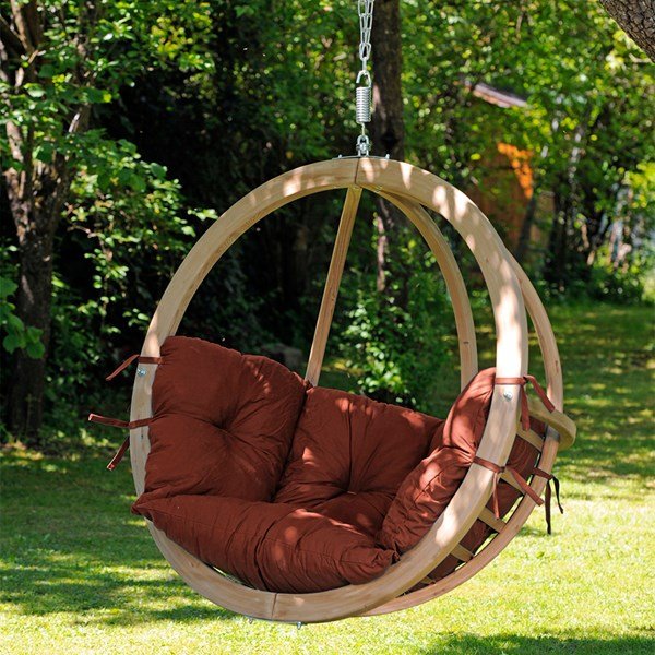 Globo garden hanging chair in terracotta. £429. 00 in the up to 40% off sale