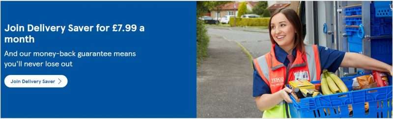 Tesco delivery from £7. 99 per month