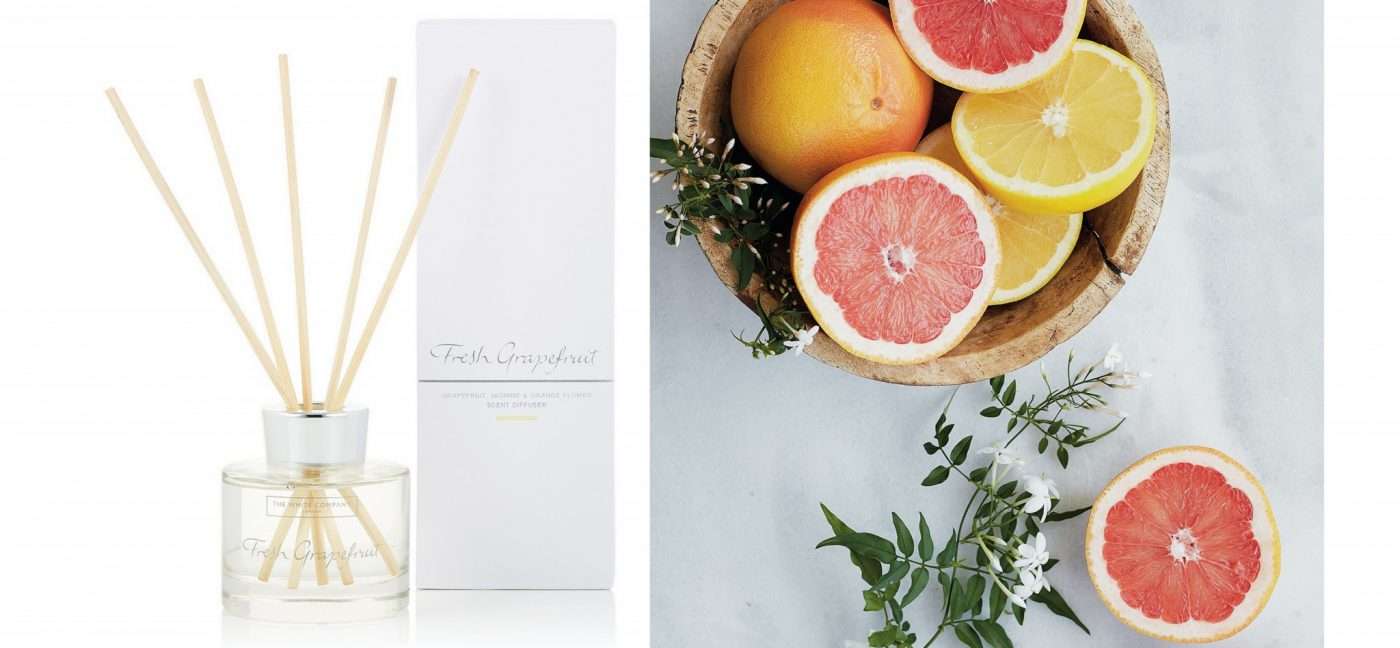 Discover the 5 star fresh grapefruit home scent from the white company.