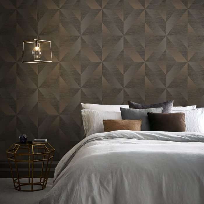 Artelier geo bronze wallpaper, 10 metres