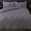 Norma Duvet Cover Set, King, Charcoal