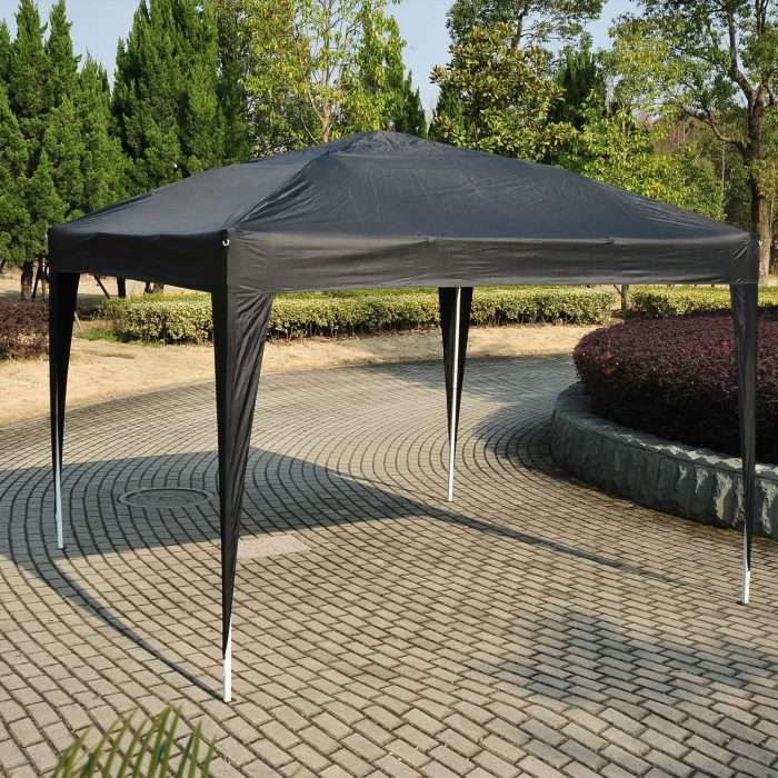 Outsunny 3 x 3m popup gazebo marquee, black