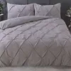 Norma Duvet Cover Set, Superking, Silver