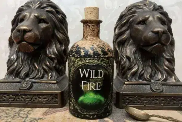 Game of thrones wild fire gothic bottle