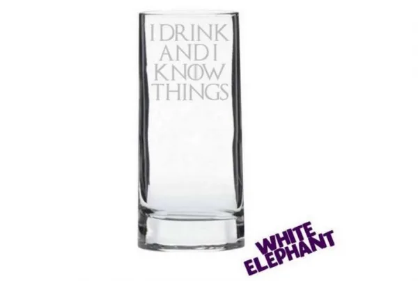 I drink & i know things game of thrones highball glass, 200ml