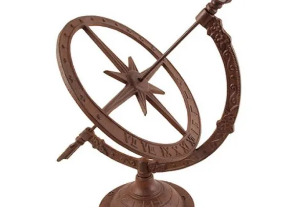Cast iron antique style sundial