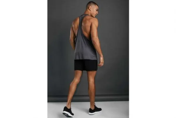 Man active poly gym racer vest