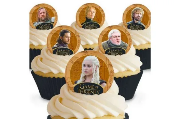 Toppershack 12 x pre-cut game of thrones edible cake toppers