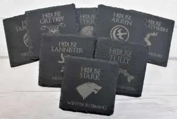 Slate Game of Thrones Inspired Coasters, Choose Your House - Image 2