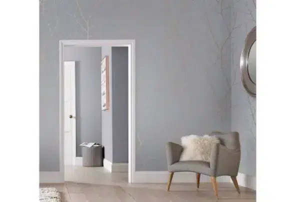 Boreas soft grey easy to apply wallpaper