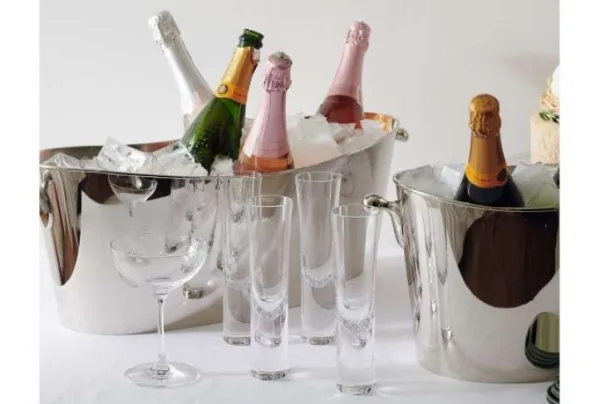 Stemless Crystal Champagne Flutes, Set Of 4 - Image 2