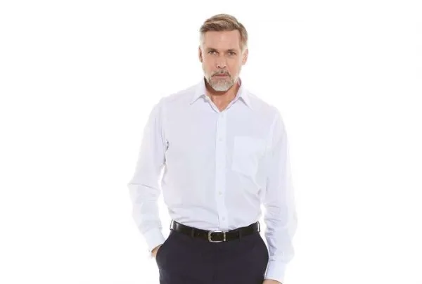 White poplin classic fit shirt, all collar & sleeve sizes