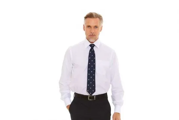 White poplin classic fit shirt, all collar & sleeve sizes