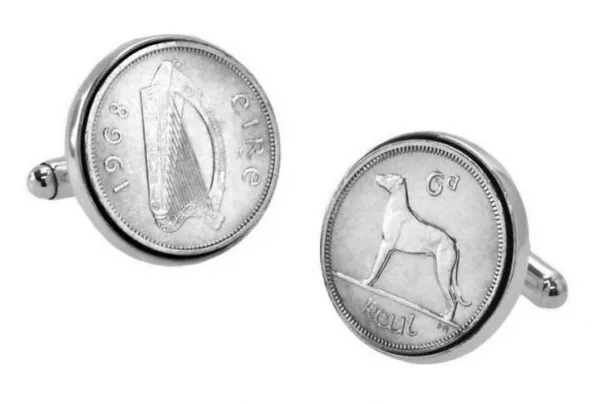 Lucky Irish Sixpence Cufflinks
