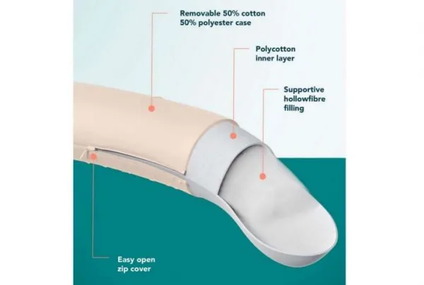 Kally full body pillow, cream - image 3