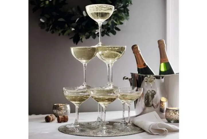 Crystal champagne coupe, set of 4 Crystal champagne coupe, set of 4 - image 2