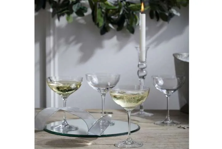 Crystal champagne coupe, set of 4 Crystal champagne coupe, set of 4