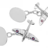 Silver Spitfire Cufflinks