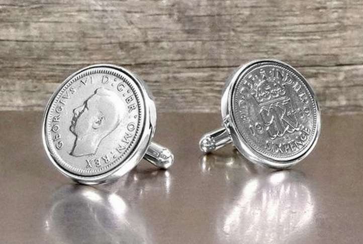 Lucky sixpence cufflinks Lucky sixpence cufflinks - image 3