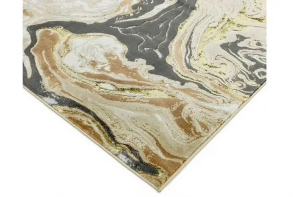 Aurora abstract floor rug, marble, 80 x 150cm