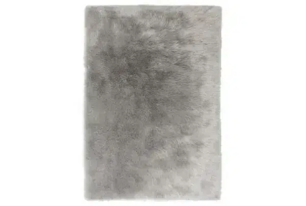 Faux deep sheepskin rug, grey, 160 x 230cm