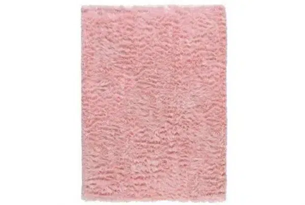 Faux deep sheepskin rug, pink, 160 x 230cm