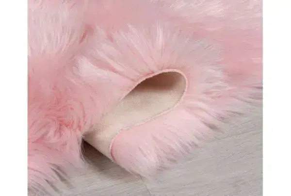 Faux deep sheepskin rug, pink, 160 x 230cm