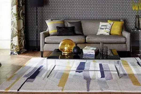 Harlequin zeal pewter rug, 200 x 280cm