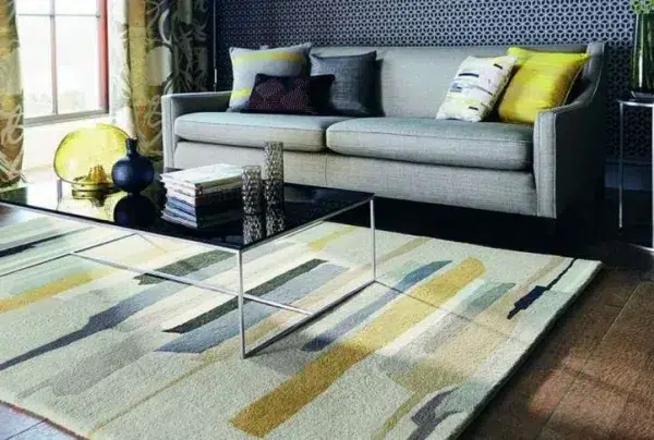 Harlequin zeal pewter rug, 200 x 280cm