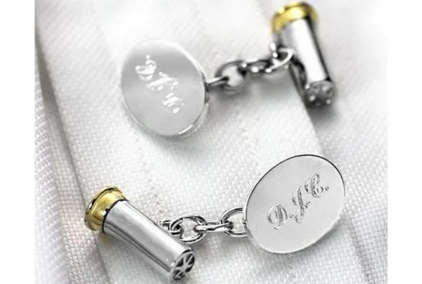 Shotgun cartridge cufflinks