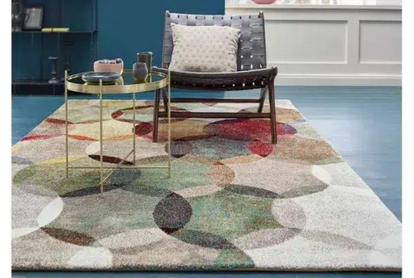 Modernina multi-coloured rug, 80 x 150cm