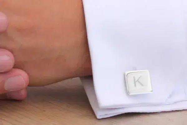 Square secret message cufflinks - image 3