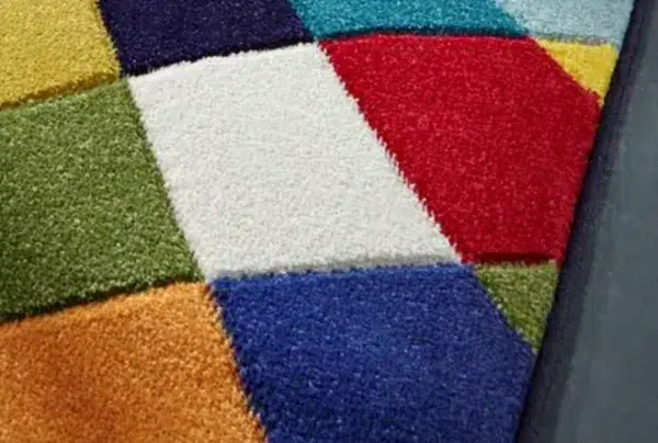 Spectrum rhumba geometric coloured rug, 200 x 290cm