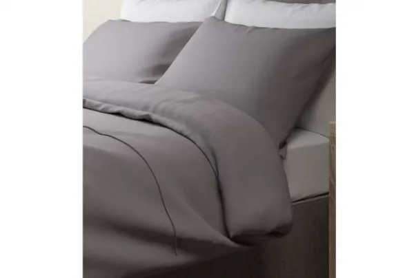 M&s rich soft egyptian cotton duvet cover, silver grey