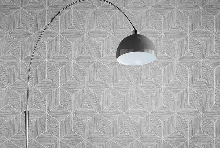 Grasscloth geo grey luxury easy apply wallpaper, 10m Grasscloth geo grey luxury easy apply wallpaper, 10m