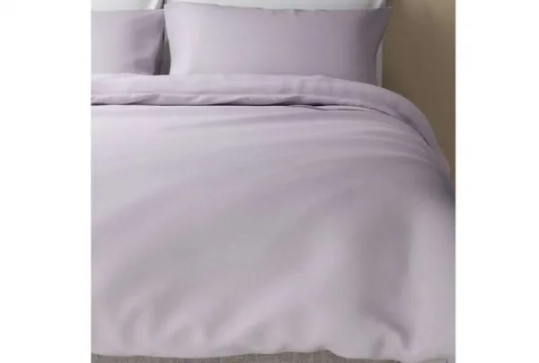 M&s rich soft egyptian cotton duvet cover, light lilac