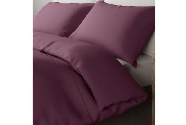 M&s rich soft egyptian cotton duvet cover, purple