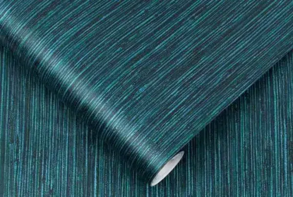 Grasscloth geo textured teal luxury easy apply wallpaper, 10m