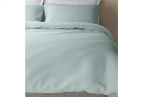 M&s rich soft egyptian cotton duvet cover, light duck egg