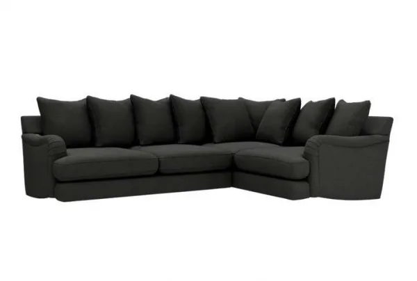 Rochester Scatterback RH Corner Sofa, Charcoal