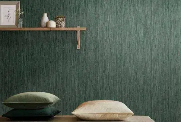 Grasscloth geo textured pine luxury easy apply wallpaper, 10m