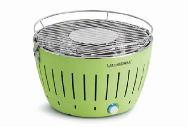 Lotus grill bbq in lime green with free lighter gel