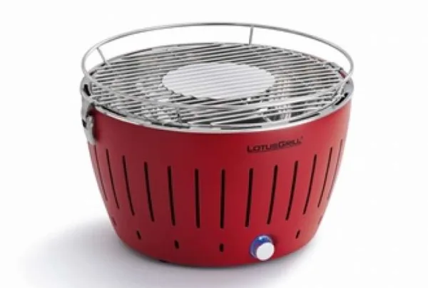 Lotus grill bbq in blazing red with free lighter gel