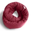 Huzi Infinity Travel Pillow, Burgundy