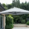 Square Wall Mounted Parasol, Grey