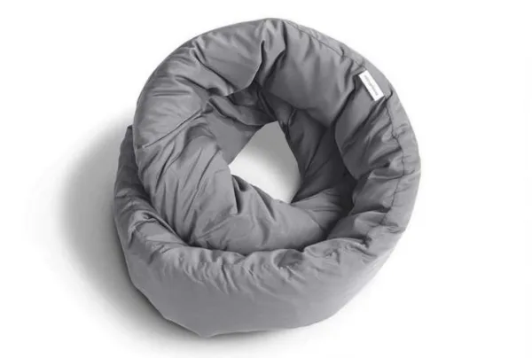 Huzi infinity travel pillow, grey